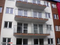Balustrady balkonowe ze stali nierdzewnej - blok w Rzeszowie, ul. Strażacka